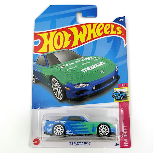 Hot Wheels 1:64 Bil 95 Mazda Rx-7  Metall Diecast Modellbil Barnleksaker Present