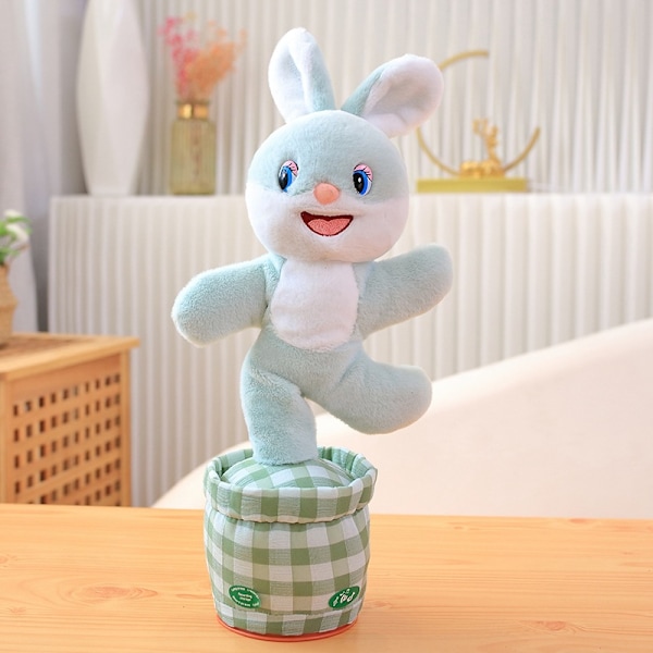 Tanssiva kaktus toistaa sanasi, laulava kaktus äänityslelut rabbit blue