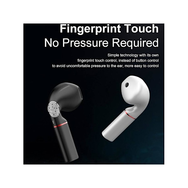 Ægte Trådløse Bluetooth Høretelefoner K60-2 (In Ear - Mikrofon - Hvid)