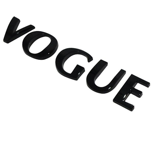 Blank svart Range Rover Vogue bokstäver bakre bagagelucka emblem för Land Rover Evoque Discovery Freelander