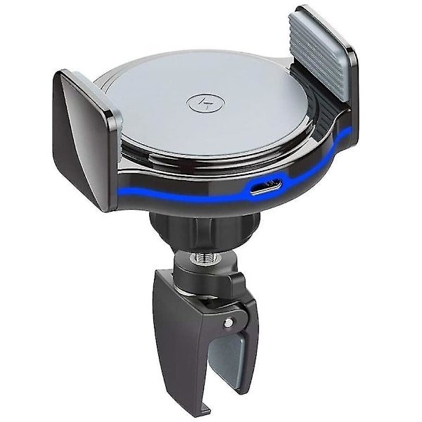 10w Qi Langaton Nopea Auton Lataus Ilmaventtiilin Puhelimenpidike Teline One Plus 7t:lle Lg G6:lle Samsung Glaxy S10e:lle (valkoinen)