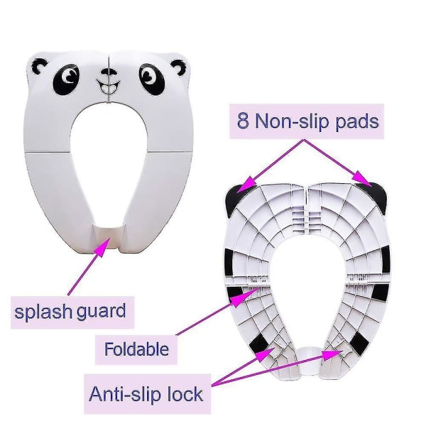 Børnetoiletsæde, sammenklappelig toiletsæde til rejser, bærbart toiletsæde