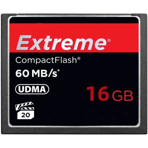 Extreme 16GB Compact Flash -muistikortti 60MB/s kameran CF-kortti