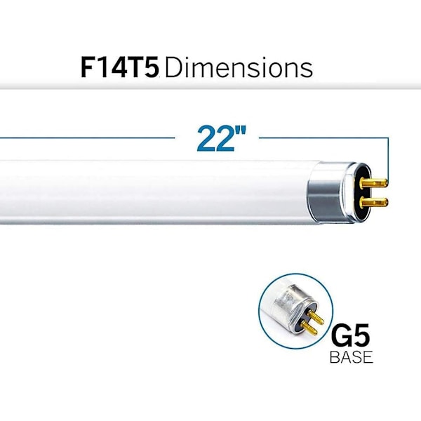 3 stk. T5 Høj Effektivitet 840 Kold Hvid Fluorescerende 549mm Rør 4000k HE (FH1840)