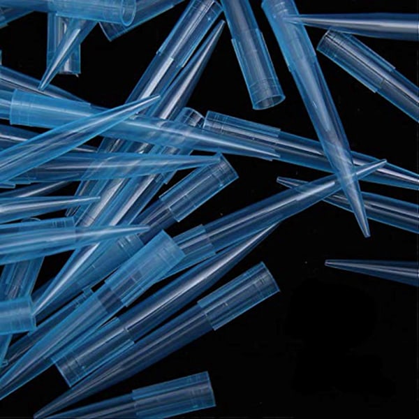 1000 st 1000Ul/1Ml Pipett-spets Blå Spets 1Ml Förlängd Pipett-spets Universal Pipett-spets