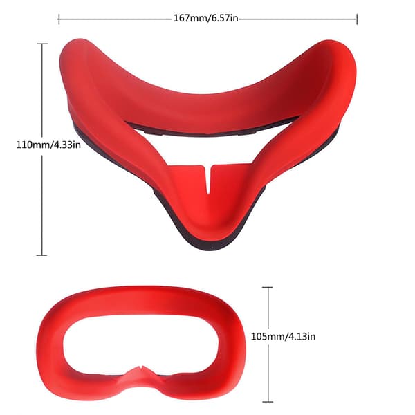 Silikon øyemaske dekker pads for Oculus Quest 2 VR-headset reservedeler