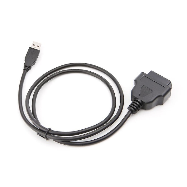 16pin Obd2 till USB port Laddare Adapter Kabelkontakt Diagnostikverktyg