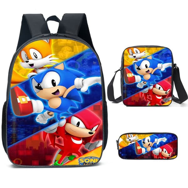 Ny Sonic SONIC skolväska ryggsäck