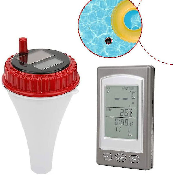 Flytande trådlös sol wifi termometer termometer, flytande sol pool termometer