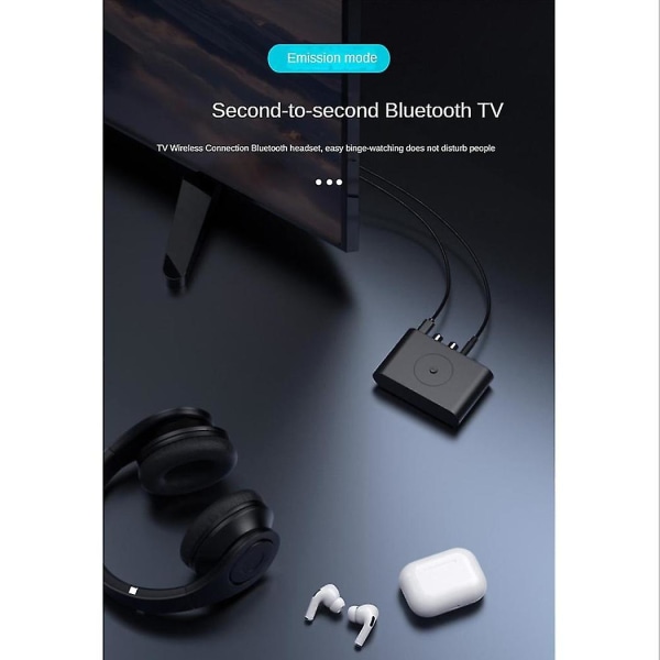 Bluetooth 5.3 lydmottaker trådløs Nfc lydadapter U-disk Rca 3,5 mm Aux stereomottaker