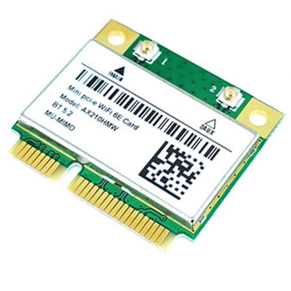 Wifi 6e Ax210 Mini Pci-e Trådløst Netværkskort Wifi6 Dual Band 2.4g/5g Netværkskort Bluetooth 5.2 N