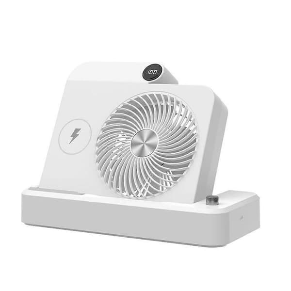 100 hastigheder, LED digitalt display, vinklet base, campingkøleenhed White