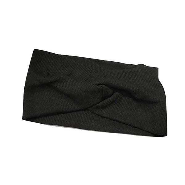 Elastisk Spa Ansikts Hodebånd i Strikket Bomull for Kvinner - Stretchbar for Sminke og Hår