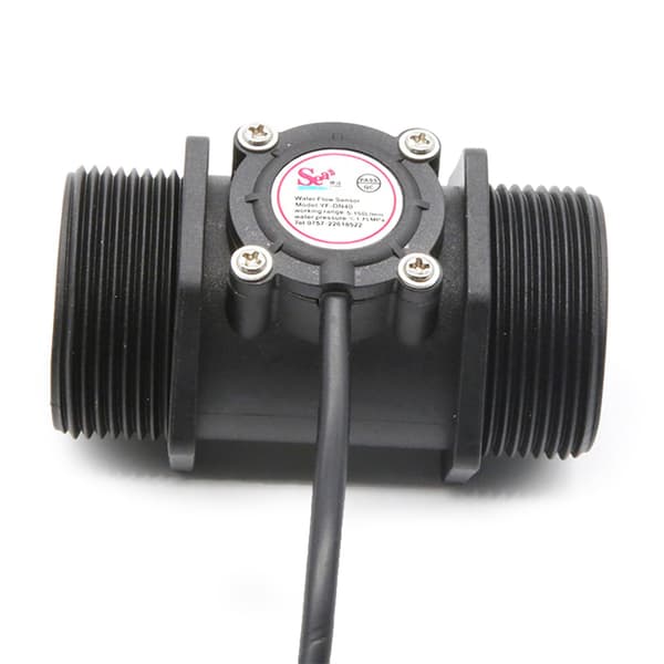 1,5\" Vannstrømningssensor 22mm Hall-effekt Flowmeter Fluid Meter Counter Industri