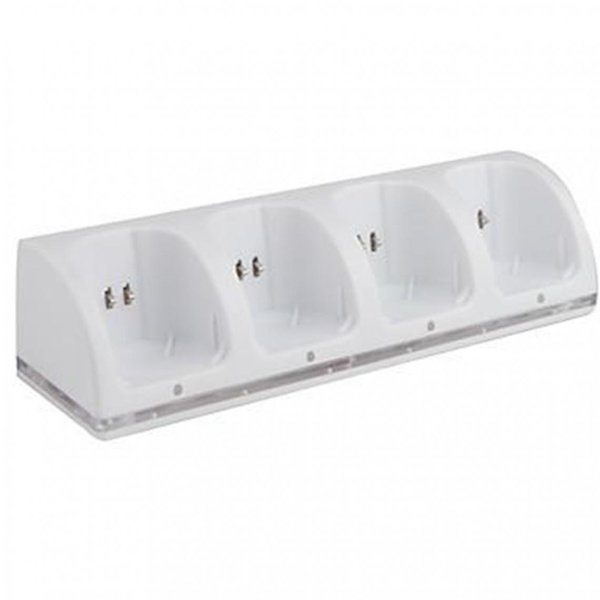 Latausasema + 4*2800mAh akut Wii-kaukosäätimelle Valkoinen