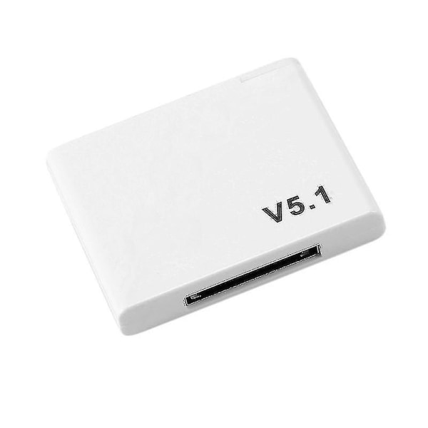 30 Pin Bluetooth 5.1 Audio Receiver A2dp Music Wireless Adapter Hvid
