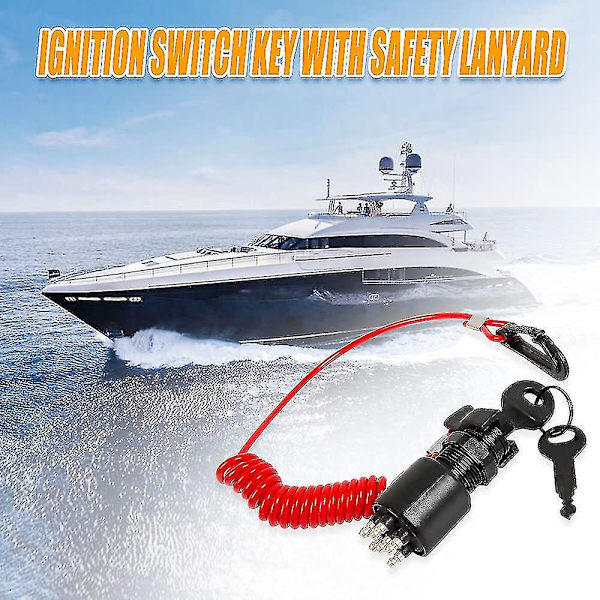 5005801 Sytytyskääntäjäavain 175974 Turvallisuusnarulla Yhteensopiva Omc Johnson Evinrude Veneen 40-200hp Kokoonpano Kytkin Korvaa 175974-sfygv