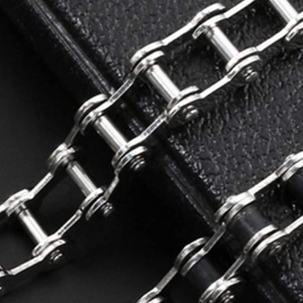 Link Chain Glat Mænd Armbånd Rustfrit Stål Motorcykel Cykel Stil Armbånd Smykker Tilbehør White