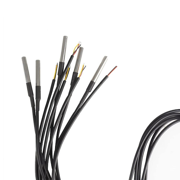 10 stk. Vandtæt Ds18b20 Temperaturføler, Digital Temperatur Termisk Kabel Temperatur (-55- +