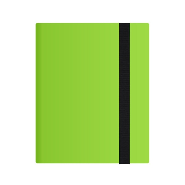Bestsalecard lagringsbokkortalbummappe, 9 spor, 360 sidelastende lommemappe Green Nine squares