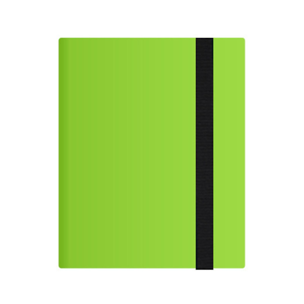 Bestsalecard Opbevaringsbog Kortalbum Mappe, 9 Slots, 360 Side Loading Pocket Mappe Green Nine squares
