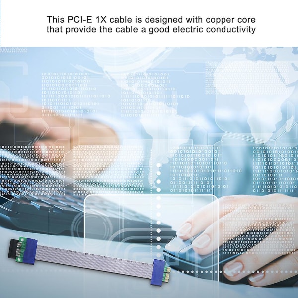 Pci-e-kabel Pci-e 1x forlenger-forlengelsesledning hann-til-hun-adapter