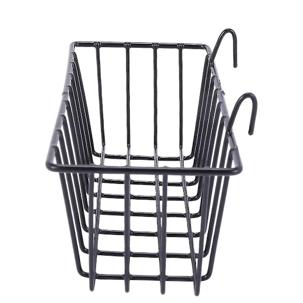 4-pack väggrutnätpanel hängande trådkorg, rutnätväggsförvaringskorg, väggmonterade korgar displayhylla
