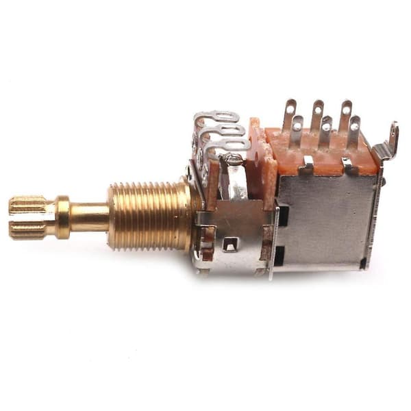 Push Pull Potentiometer / Switch Potentionmeter Elektrisk Gitarr Volym Golden B500k