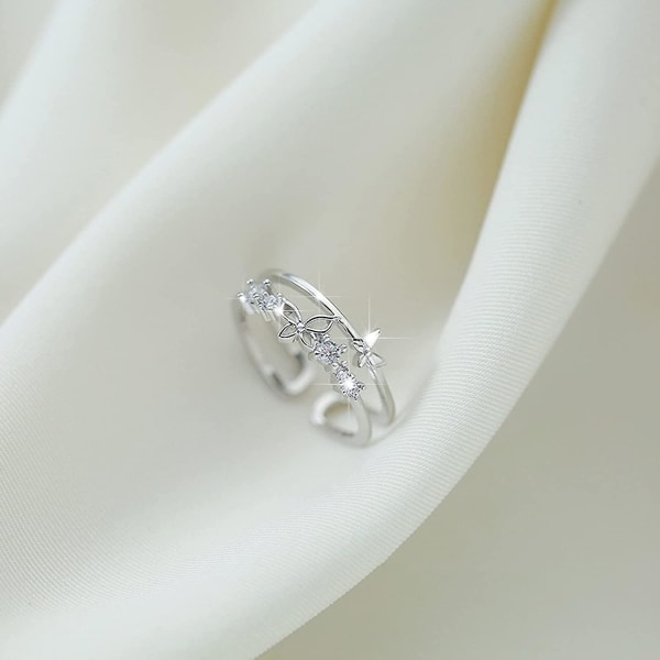 Til min datter Fidget Ring, Til min datter Butterfly Ring, Datter Gave Fra Mor Angst Relief Ringe