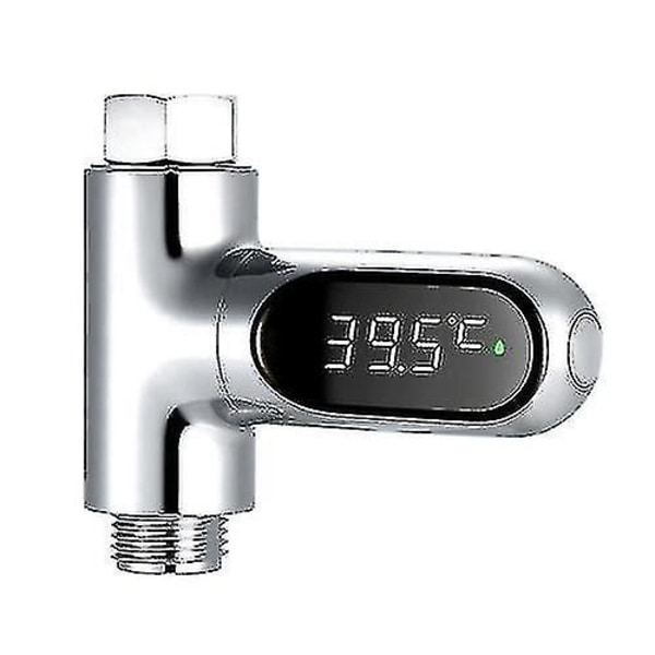 LED-skjerm Vannmåler Digital Dusjtermometer Badetemperaturmonitor Vanntemperaturmåleinstrument med 5~85 Rekkevidde / Høy Nøyaktighet Dusj Baderomstilbehør