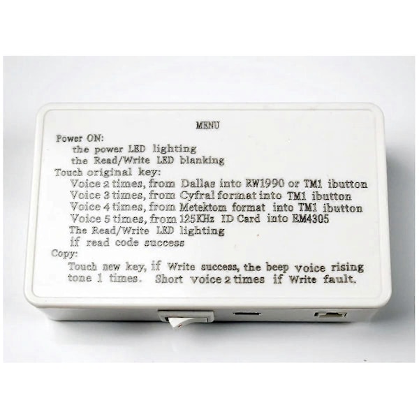 TM1 RFID Kopimaskine Duplikator Håndholdt RW1990 TM1990 TM1990B Ibutton -1990A I-Button 125KHz EM4305 T5577 TM Kortlæser
