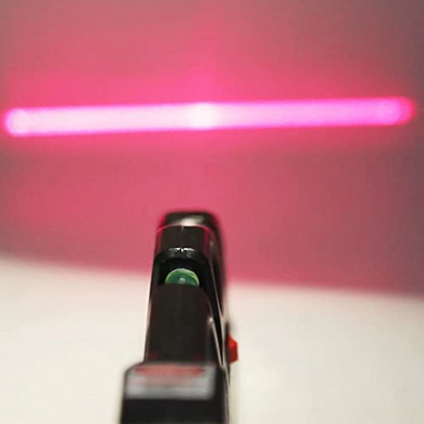 Laser-spirit-nivå med målebånd og linje, justerte standard- og metriske linjaler Laser-nivålinje