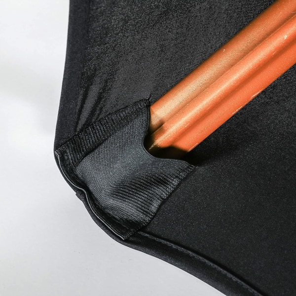 10 st svarta spandex-stolar för matsal och vardagsrum - Universal stretch-stolsöverdragsskydd för bröllop, bankett och fest