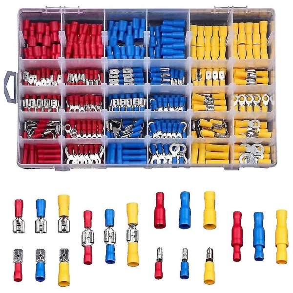 480pcs Spade Terminals Insulated Cable Connector Electrical