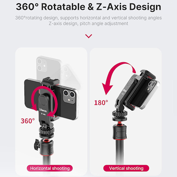 Vertikal skyde telefonholder kamera monitor montering stativ montering klemme