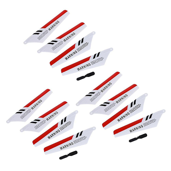 12 x blad S107 S107g Gyro fjärrkontroll helikopter reservdelar reparation röd