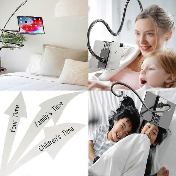 2025 Seneste Model Gooseneck Telefonholder til Seng, iPhone Stand til Skrivebord