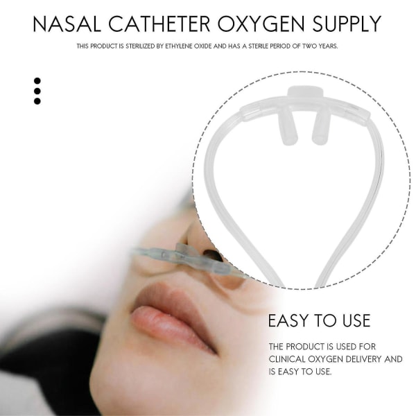 8m Blødt Nasal Oxygen Tube Nasal Oxygen Cannula Nasal Tube Su