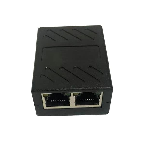 Ethernet Splitter Coupler Rj45 Splitter Connector Adapter 1 Til 2 Vejs Stik