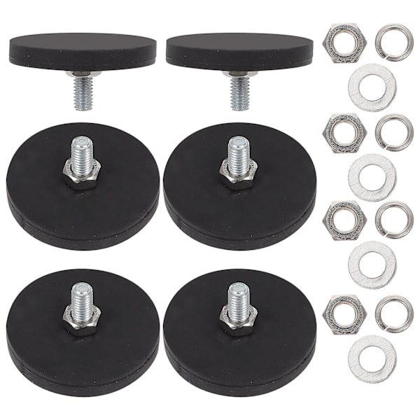 6 stk. Magnet Bilmontering Runde Magneter Nummerplade Magnet Ru