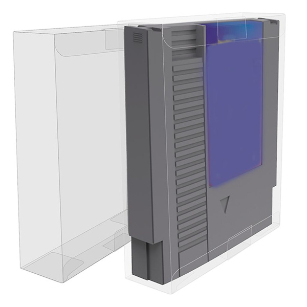 10 st/förpackning Transparent skyddande fodral Transparent spelkassettbox för Nes