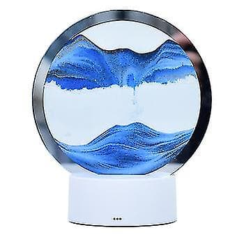 Grön 3D Sandtimer Bordlampa med Sandmålning