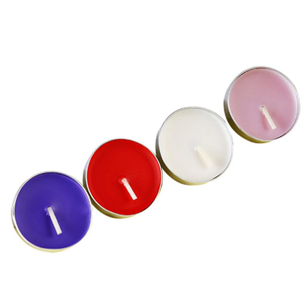 Blå Tealight Stearinlys 50 Pakke Uparfumeret Tealight Stearinlys Romantisk Kærlighed Stearinlys Bulk Til Hjemmeindretning Bryllup Fødselsdag