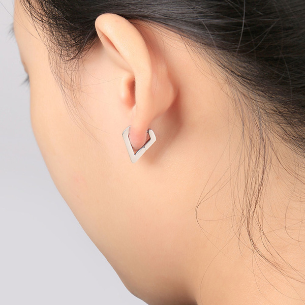 Kvinde Øreringe 2 Par Små Øreringe Til Kvinder Dangle Hoop Øreringe Mode Smykker Til Kvinder Flere Former Style:Style 3;:;