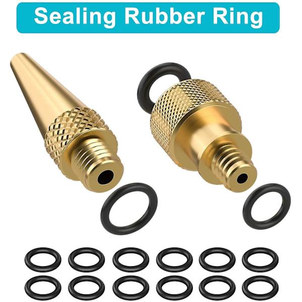 26 stk sykkelpumpe adapter - ventil, Woods dekkventil adapter, sykkel dekkpumpe adapter (av Dv Sv) med ballpumpe/luftpumpe/kompressor adapter