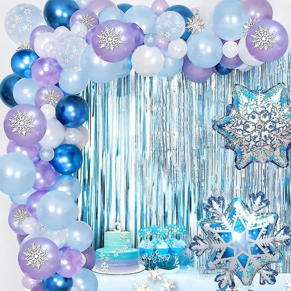 Frozen Balloons Arch Garland Kit, Frozen Syntymäpäivä Ilmapallot Frozen  Juhlatarvikkeet Lateksi Ilmapallot Hyvää syntymäpäivää Lumihiutaleet Folio Ilmapallo  Frozen Decorati 94fa | Fyndiq