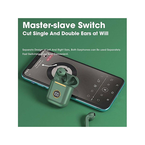 True Wireless Bluetooth -kuulokkeet J18-1 (in Ear - Vihreä)