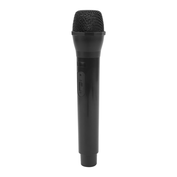 Realistisk rekvisittmikrofon for karaoke, danseshow, øving, mikrofonrekvisitt for karaoke, svart