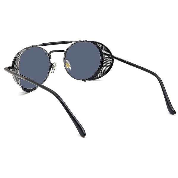 Z Steampunk Style runde vintage polariserede solbriller Retro briller