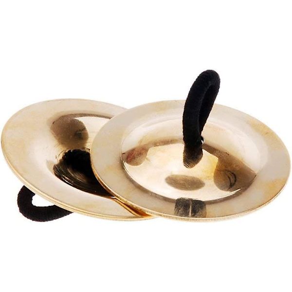 2 stk Finger Cymbaler for Magedans Gull Musikk Instrument